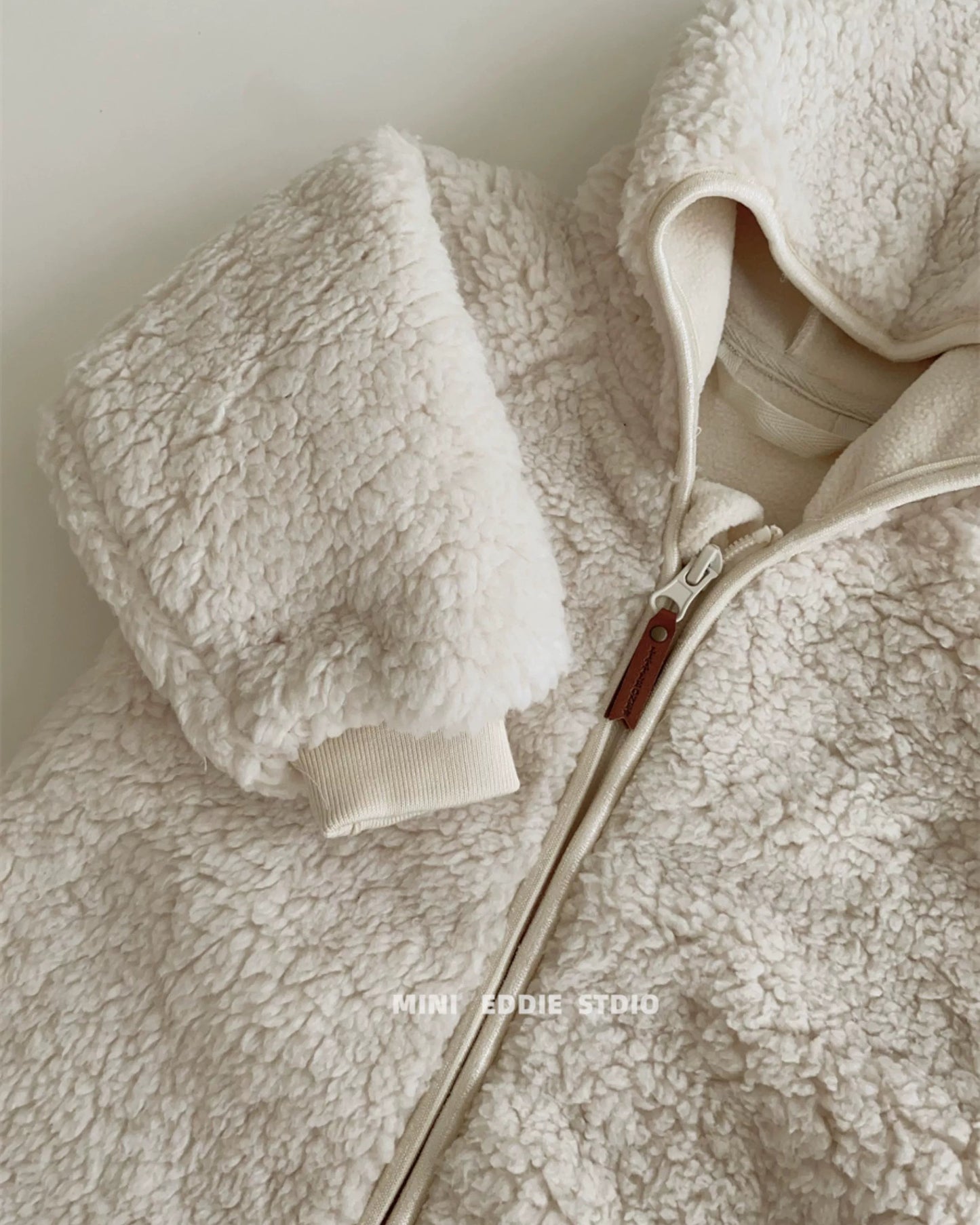 Polar Fleece Solid Color Baby Jacket/Jumpsuits