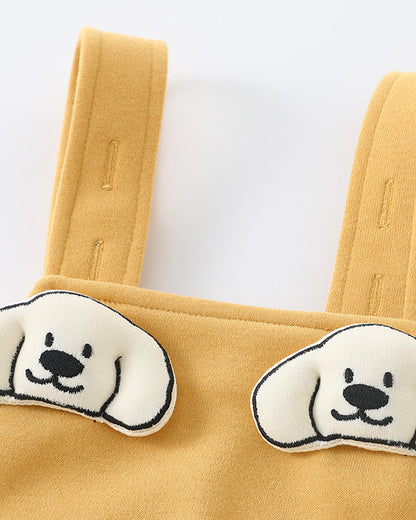 Cartoon Puppy Decor Baby Overalls