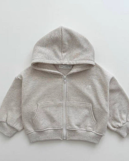 Casual Zipped Baby Coat Pants 2pcs Set
