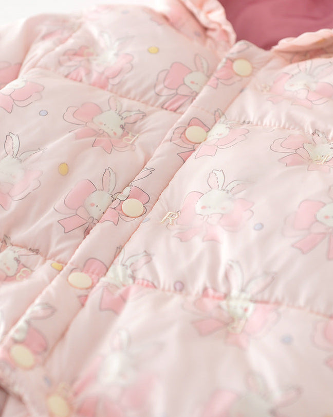 Sweet Rabbit Warm Hooded Baby Jumpsuits