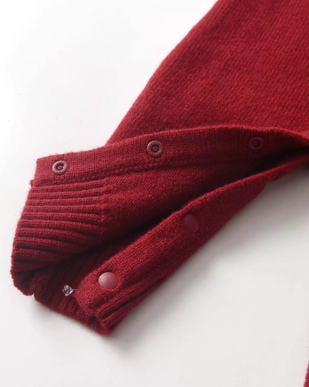 Christmas Tree Pattern Knitted Baby Jumpsuits