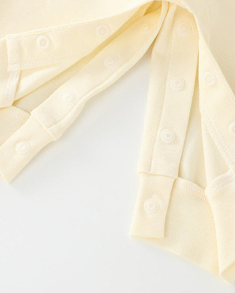 Lion Pattern Tie Baby Long Sleeve Jumpsuits