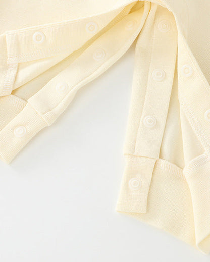 Lion Pattern Tie Baby Long Sleeve Jumpsuits