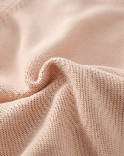 Ruffled Buttoned Knitted Long Sleeve Baby Jumpsuits