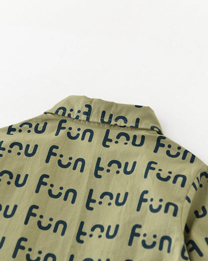 Smile Letter Printed Baby Long Sleeve Shirt