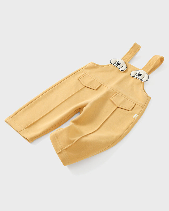 Cartoon Puppy Decor Baby Overalls