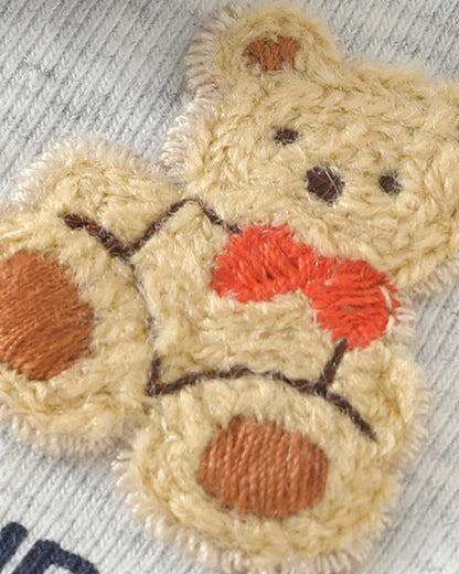 Bow Tie Bear Color Block Baby Jumpsuits