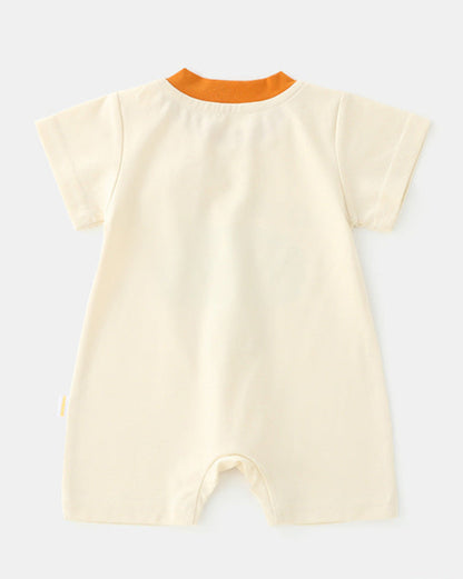 Snail House Printed Short Sleeve Baby Jumpsuits