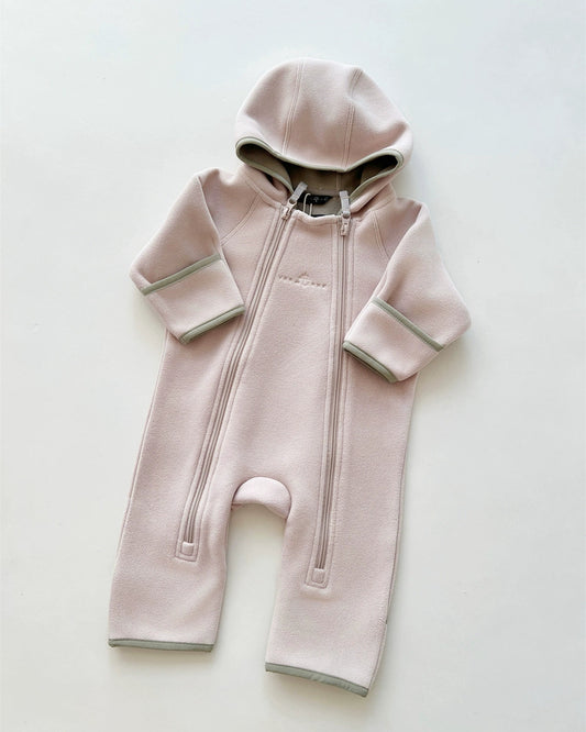 Reversible Zipped Warm Fleece Baby Jumpsuits