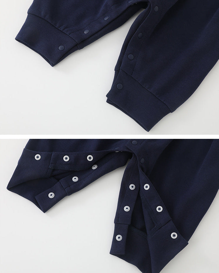 Rabbit Decor Puffy Sleeve Baby Jumpsuits