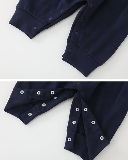 Rabbit Decor Puffy Sleeve Baby Jumpsuits