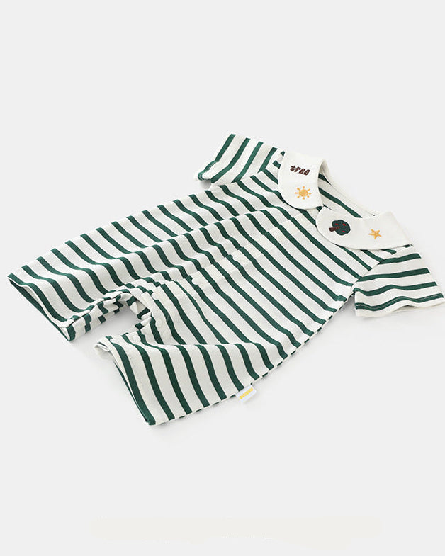 Tree Star Striped Baby Jumpsuits/2pcs Set