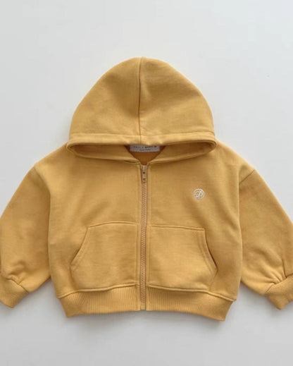 Casual Zipped Baby Coat Pants 2pcs Set