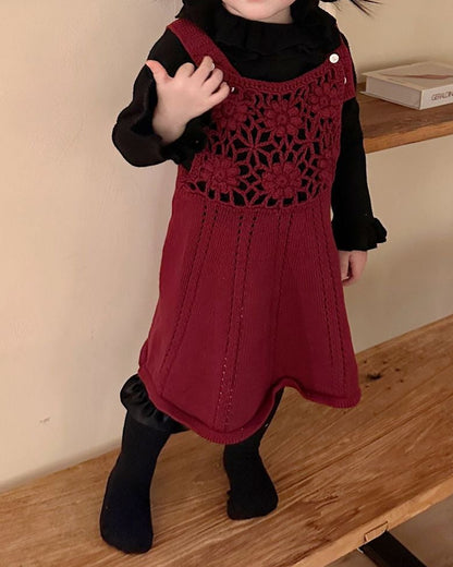 Crochet Knitted Sleeveless Baby Dress