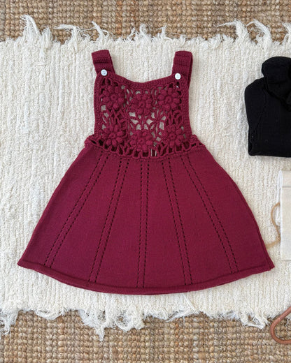 Crochet Knitted Sleeveless Baby Dress