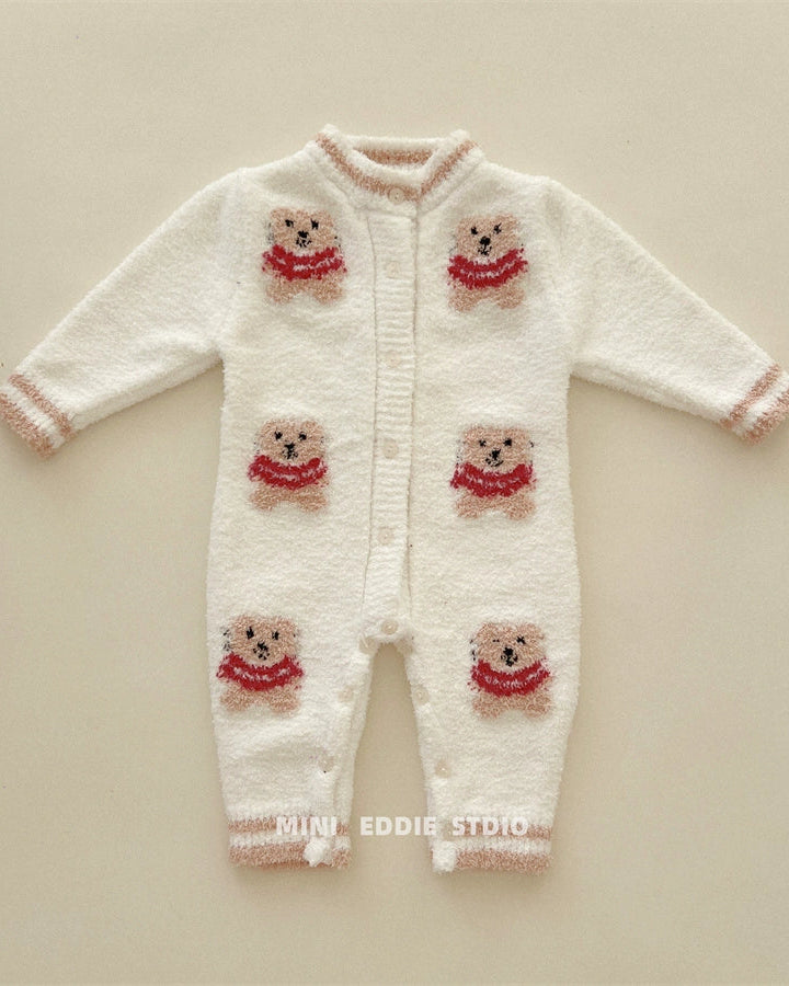 Bear Head Fleece Warm Soft Baby Pajama