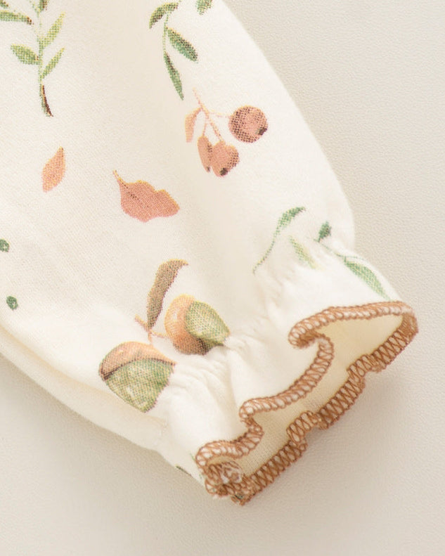 Sweet Collar Rabbit Pattern Soft Cotton Baby Jumpsuits
