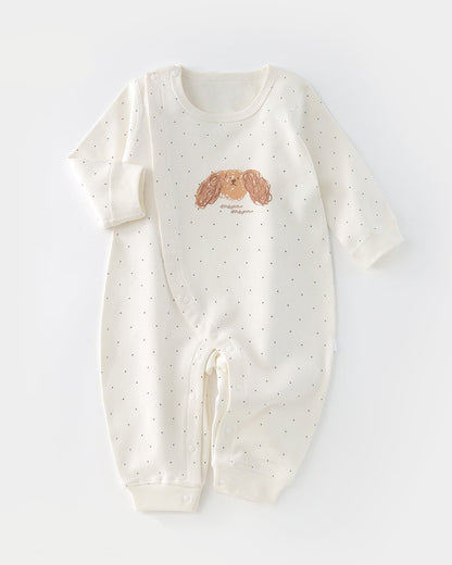 Puppy Dot Pattern Baby Romper/Jumpsuits/Hat