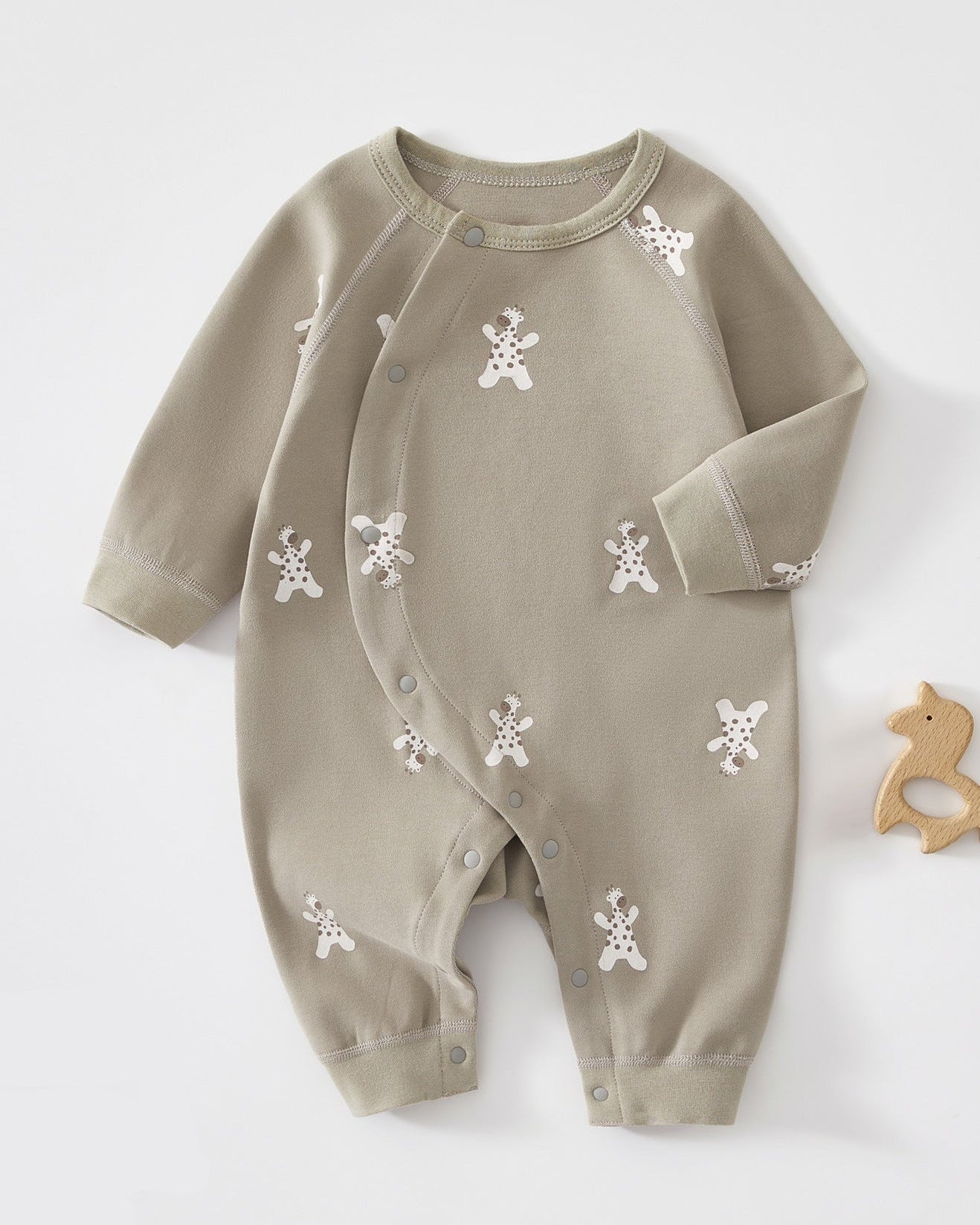 Cotton Bear Giraffe Baby Jumpsuits Pajama