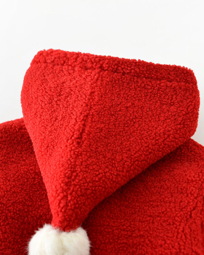 Christmas Dot Bear Fleece Baby Jacket/Pants