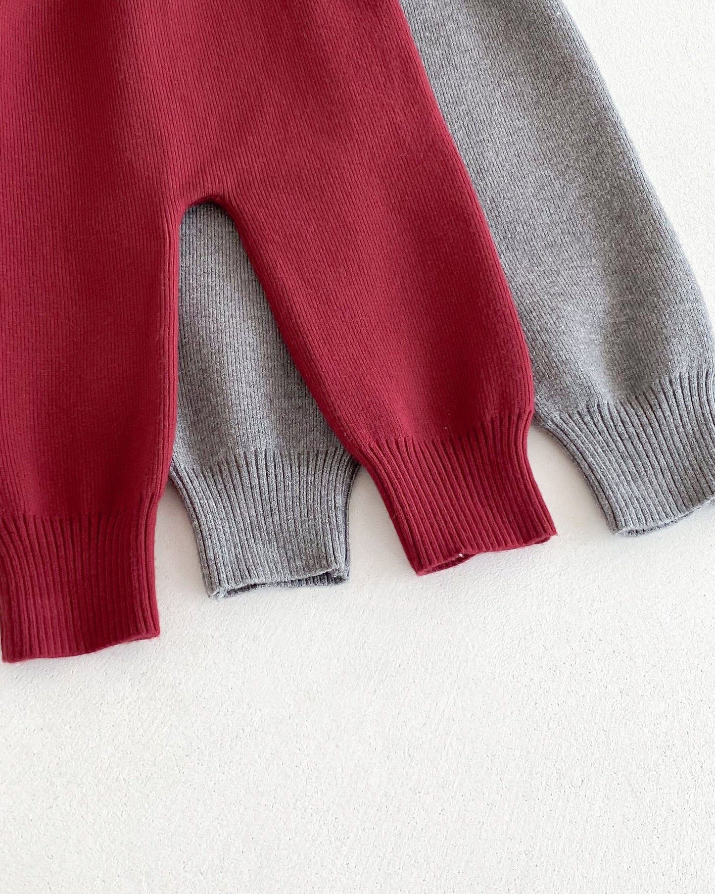 Casual Striped Knitted Baby Cardigan Jumpsuits Set