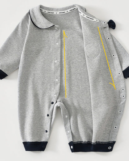 Gentleman Bow Tie Cotton Baby Jumpsuits