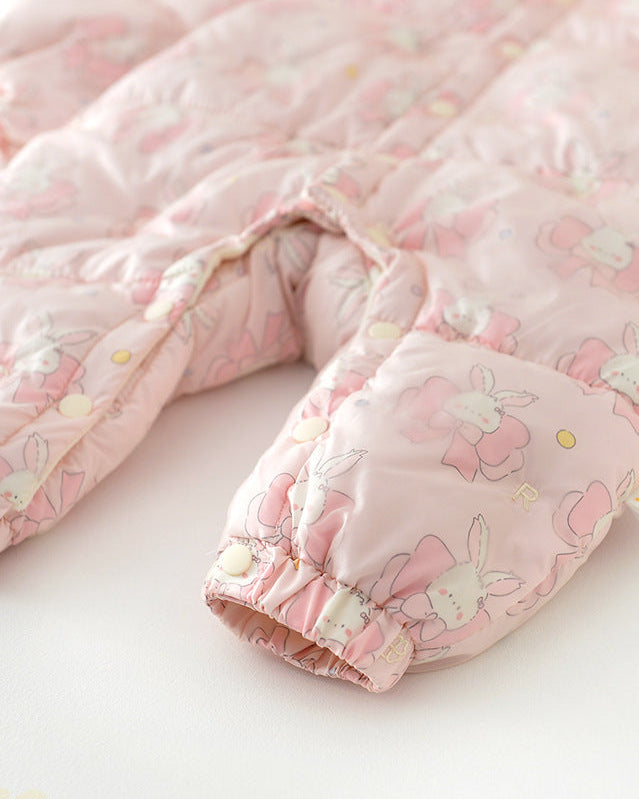 Sweet Rabbit Warm Hooded Baby Jumpsuits