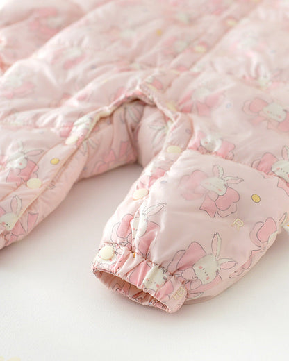 Sweet Rabbit Warm Hooded Baby Jumpsuits