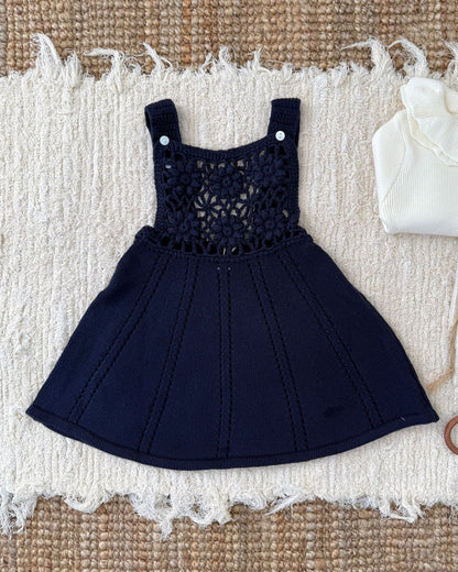 Crochet Knitted Sleeveless Baby Dress