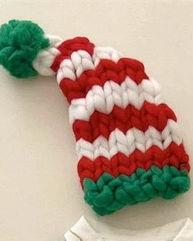 Christmas Pattern Knitted Baby Overalls