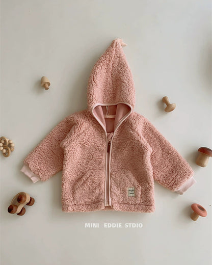 Polar Fleece Solid Color Baby Jacket/Jumpsuits