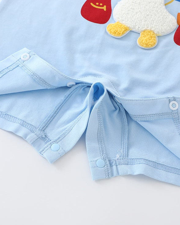 Cooling Animal Short Sleeve Baby Jumpsuits