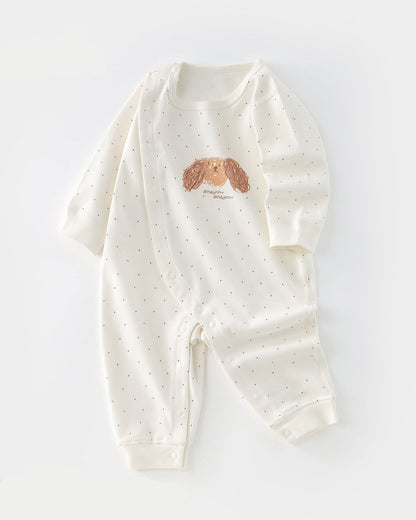 Puppy Dot Pattern Baby Romper/Jumpsuits/Hat