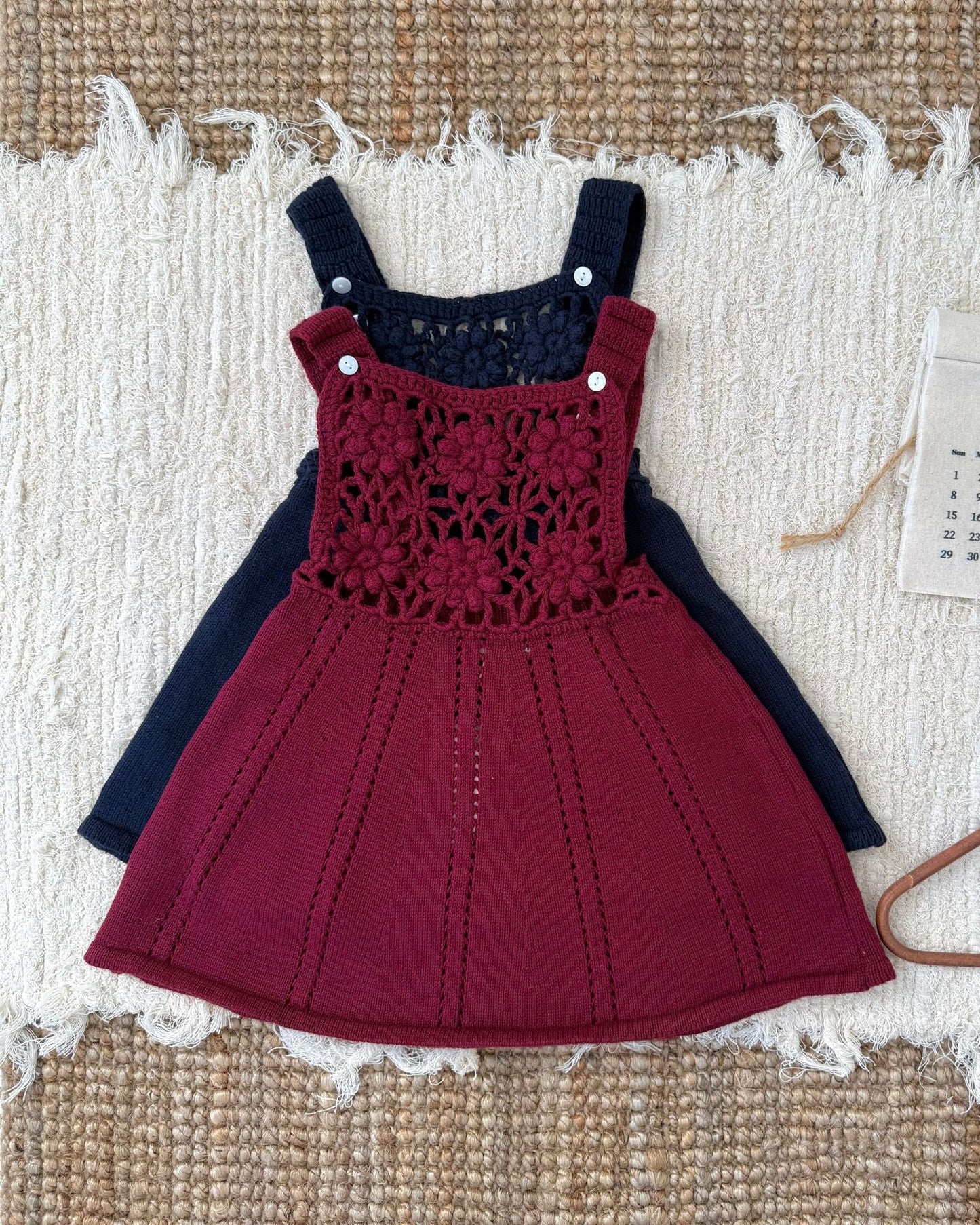 Crochet Knitted Sleeveless Baby Dress