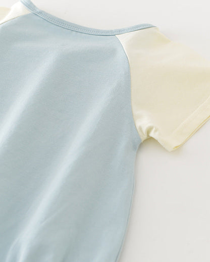 Koala Pattern Raglan Short Sleeve Baby Romper