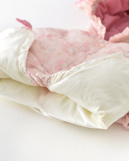 Sweet Rabbit Warm Hooded Baby Jumpsuits