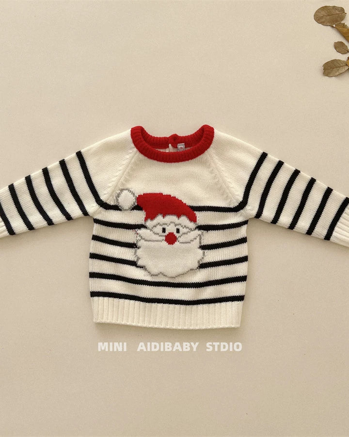 Santa Knitted Baby Sweater Jumpsuits Romper