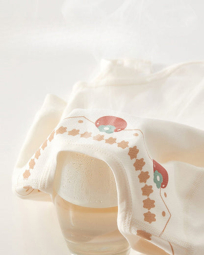 Cotton Apple Decor Long Sleeve Baby Jumpsuits
