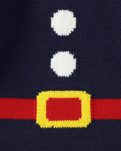 Christmas Santa Knitted Baby Jumpsuits with Hat