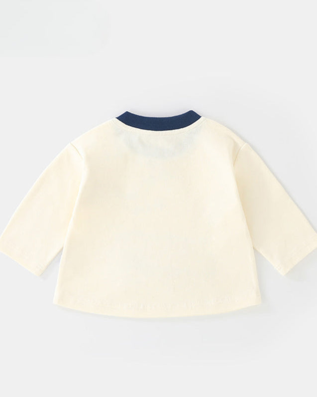 Hot Dog Car Printed Baby Long Sleeve Top